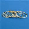 Oxidised 12 Pc Classic Bangles with Rhodium Plating Gold Plating Mehndi Plating