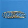 Oxidised 12 Pc Classic Bangles with Rhodium Plating Gold Plating Mehndi Plating