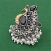 Oxidised Birds Ring with 2 Tone Plating