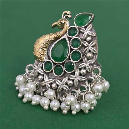 Oxidised Birds Ring with 2 Tone Plating