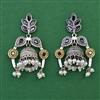 Oxidised Classic Earring with 2 Tone Plating