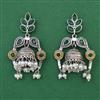 Oxidised Classic Earring with 2 Tone Plating