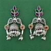 Oxidised Classic Earring with 2 Tone Plating