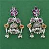 Oxidised Classic Earring with 2 Tone Plating