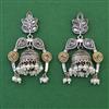 Oxidised Classic Earring with 2 Tone Plating