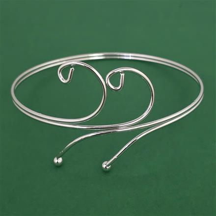Oxidised Classic Baju Band with Rhodium Plating