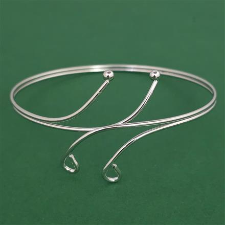 Oxidised Classic Baju Band with Rhodium Plating