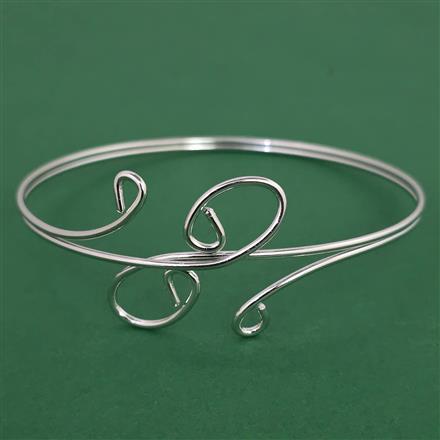 Oxidised Classic Baju Band with Rhodium Plating