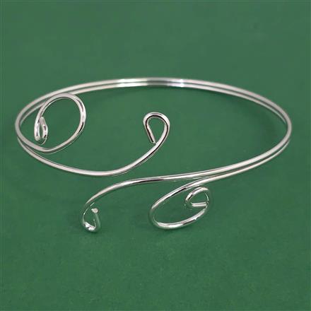 Oxidised Classic Baju Band with Rhodium Plating