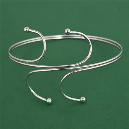 Oxidised Classic Baju Band with Rhodium Plating