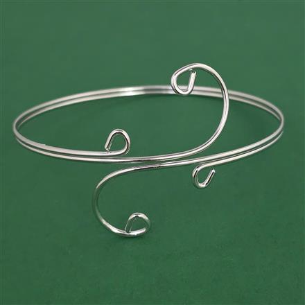 Oxidised Classic Baju Band with Rhodium Plating