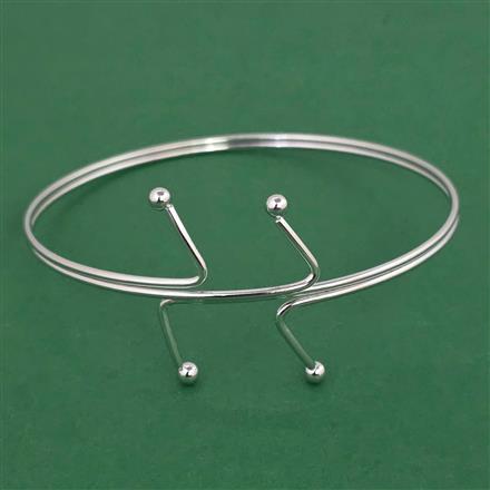 Oxidised Classic Baju Band with Rhodium Plating