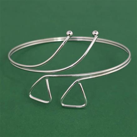 Oxidised Classic Baju Band with Rhodium Plating