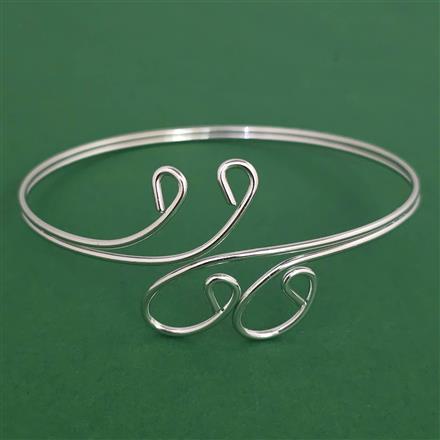 Oxidised Classic Baju Band with Rhodium Plating