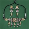 Oxidised Classic Necklace with 2 Tone Plating