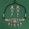 Oxidised Classic Necklace with 2 Tone Plating