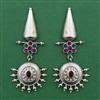Oxidised Classic Earring with Rhodium Plating
