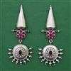 Oxidised Classic Earring with Rhodium Plating