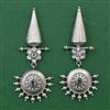 Oxidised Classic Earring with Rhodium Plating
