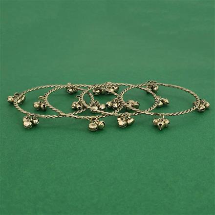 Oxidised Delicate Bangles with Mehndi Plating