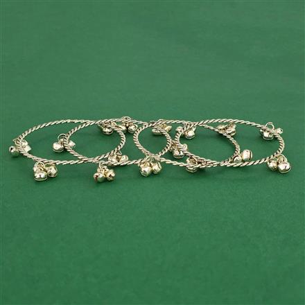 Oxidised Delicate Bangles with Gold Plating