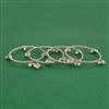 Oxidised Delicate Bangles with Gold Plating