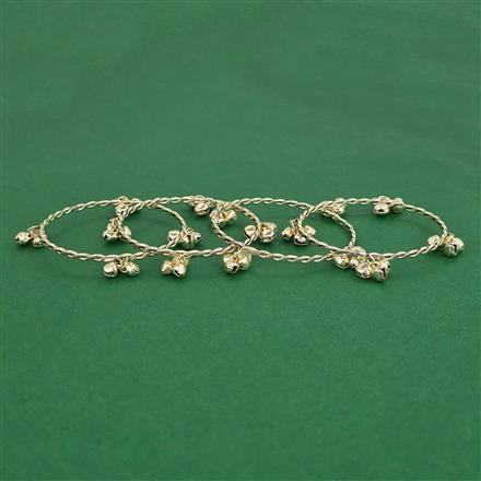 Oxidised Delicate Bangles with Gold Plating