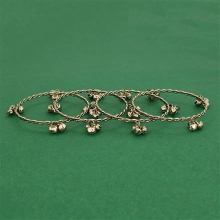Oxidised Delicate Bangles with Mehndi Plating