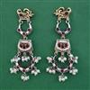 Oxidised Birds Earring with 2 Tone Plating