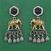 Oxidised Animal Earring with 2 Tone Plating