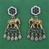 Oxidised Animal Earring with 2 Tone Plating