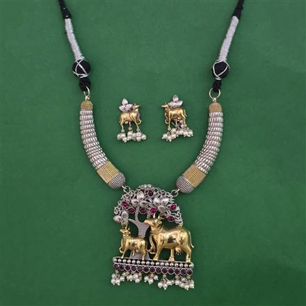 Oxidised Animal Necklace with 2 Tone Plating