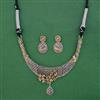 Oxidised Classic Necklace with 2 Tone Plating