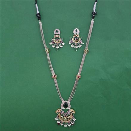 Oxidised Birds Necklace with 2 Tone Plating