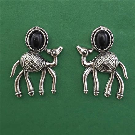 Oxidised Animal Earring with Rhodium Plating