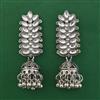 Oxidised Jhumki with Rhodium Plating