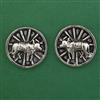 Oxidised Animal Earring with Rhodium Plating