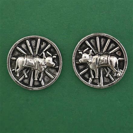 Oxidised Animal Earring with Rhodium Plating