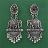 Oxidised Animal Earring with Rhodium Plating