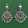 Oxidised Classic Earring with Rhodium Plating