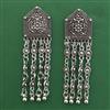 Oxidised Classic Earring with Rhodium Plating