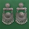Oxidised Classic Earring with Rhodium Plating