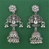 Oxidised Classic Earring with Rhodium Plating