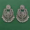 Oxidised Classic Earring with Rhodium Plating