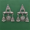 Oxidised Classic Earring with Rhodium Plating