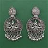 Oxidised Classic Earring with Rhodium Plating