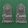 Oxidised Classic Earring with Rhodium Plating