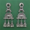 Oxidised Classic Earring with Rhodium Plating
