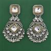 Oxidised Classic Earring with 2 Tone Plating