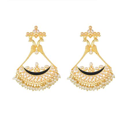 Indo Western Long Earring with gold plating